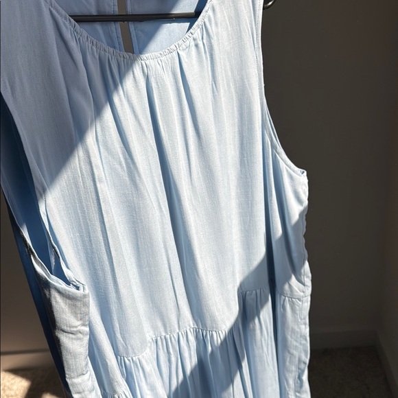 Laurie Felt Elegant Blue Sleeveless Dress - Picture 8 of 11